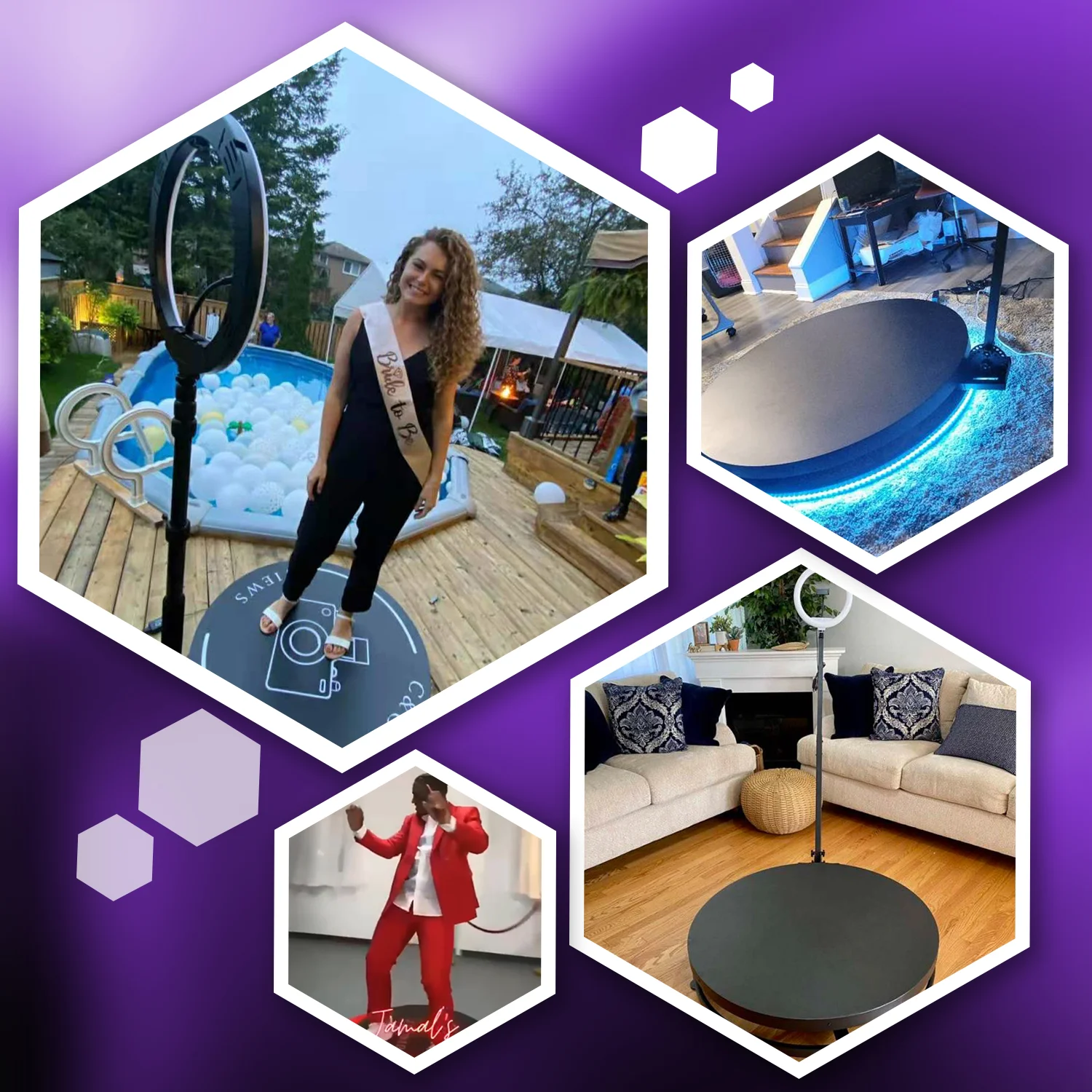 360-фотобудка 100 см 2-4 человека 360 градусов медленное движение фотобудка камера