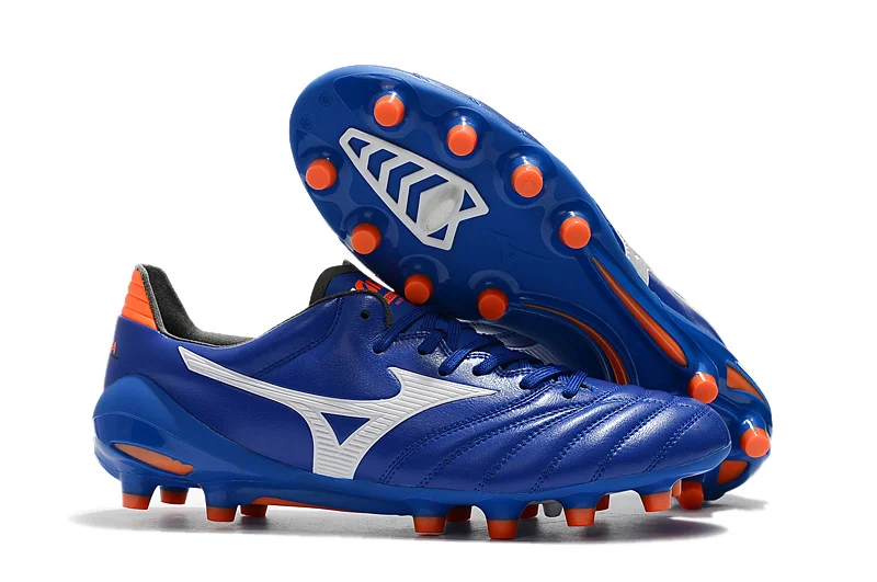 

Authentic Mizuno Creation Morelia Neo II FG Men's Shoes Sneakers Mizuno Outdoor Sports Shoes Blue/White/Orange Size Eur 40-45