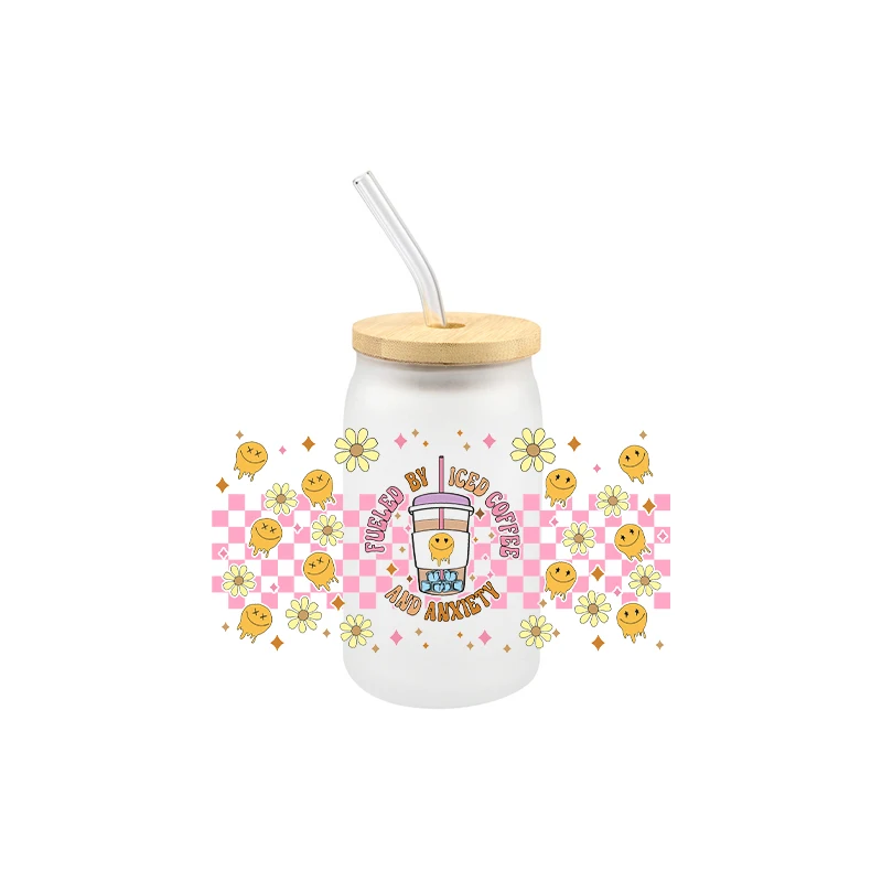 Наклейка для стеклянной бутылки Libbey Can самоклеющаяся моющаяся 16 унций