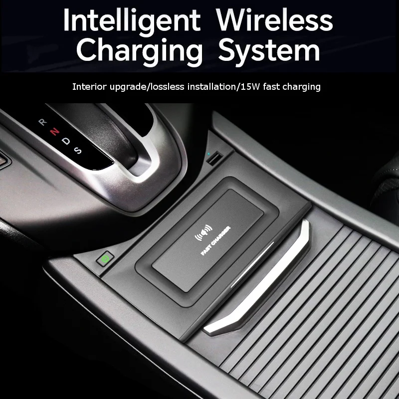 

Для Honda Breeze 2020-2022 Автомобильное беспроводное зарядное устройство 15 Вт Быстрая беспроводная зарядка для сотового телефона Держатель адаптера Аксессуары для салона автомобиля