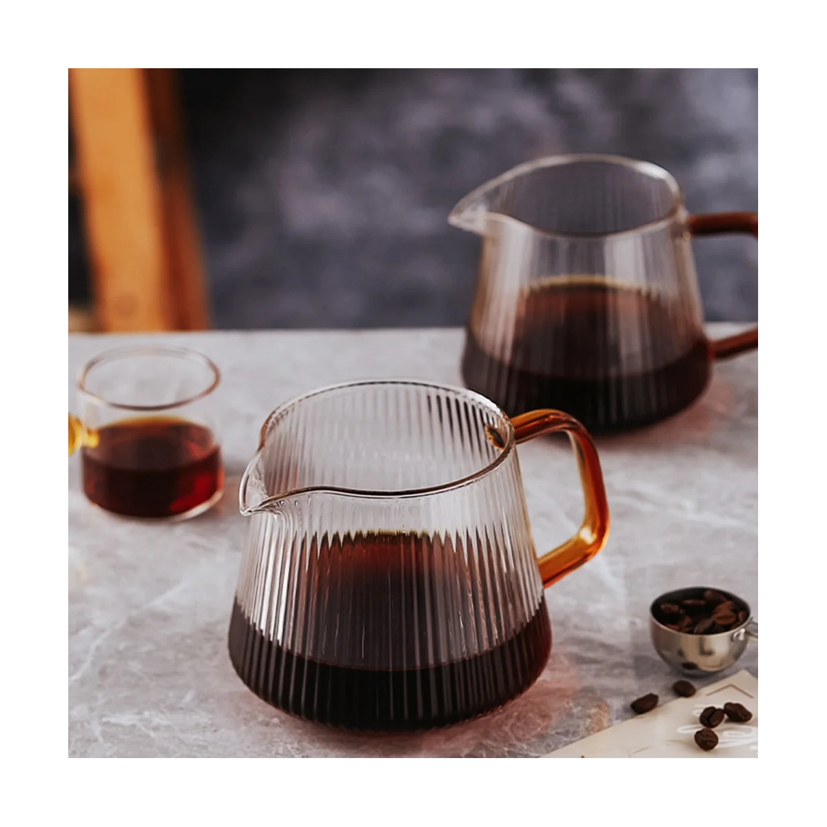 

Pour over Coffee Dripper Coffee Pot Set Coffee Server Coffee Maker Cup V02 Glass Coffee Funnel Drip Coffee Set A