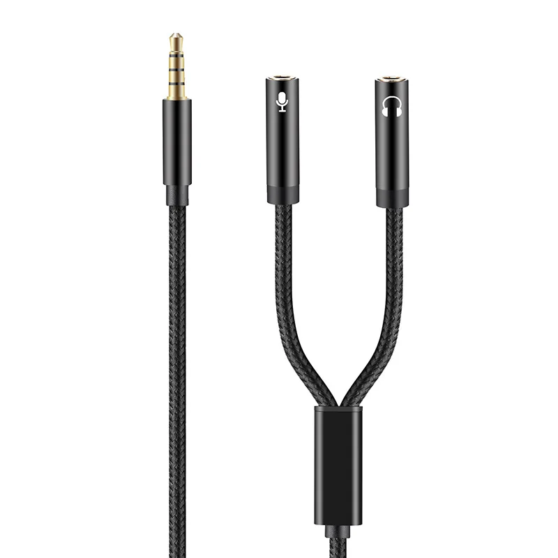 

Mobile Phone Audio Cable Headset Two-in-one Adapter Cable One Male, Two Female, One Female, Two Male Laptop Audio Cable