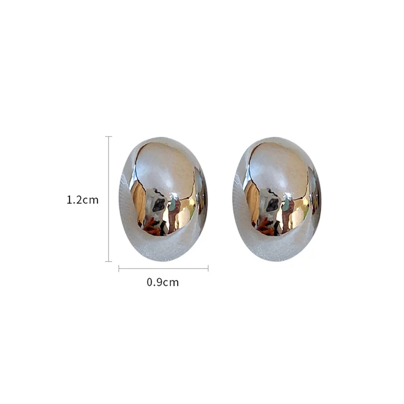 Серьги-гвоздики женские из медного сплава в форме горошка