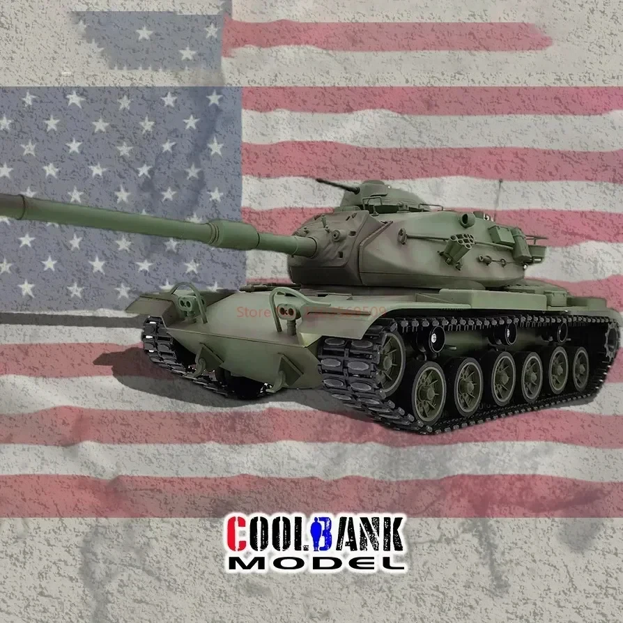 Крутой внедорожный боевой танк M60a3 с дистанционным управлением 1/16 Металлическая