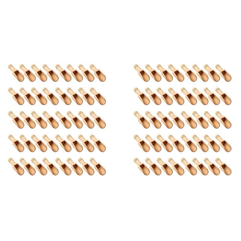 

80 шт., деревянные мини-ложки для ванной