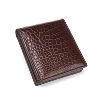 new mens purse high quality luxury genuine leather leisure small wallet womens fashion business short multiple cards purses