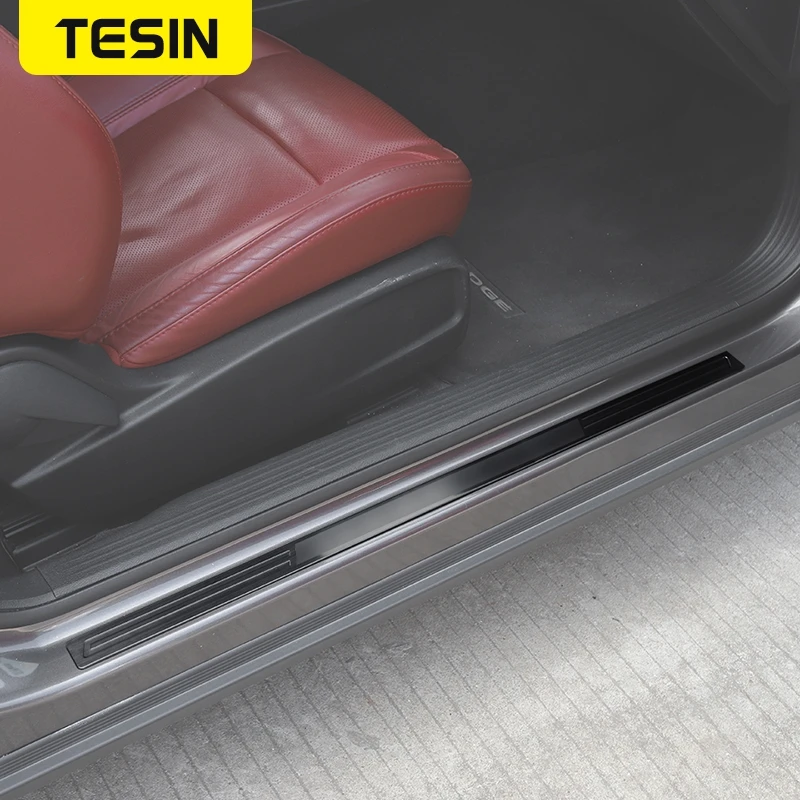 TESIN Защитная Накладка на порог для входной двери защитная Dodge Challenger 2009 +