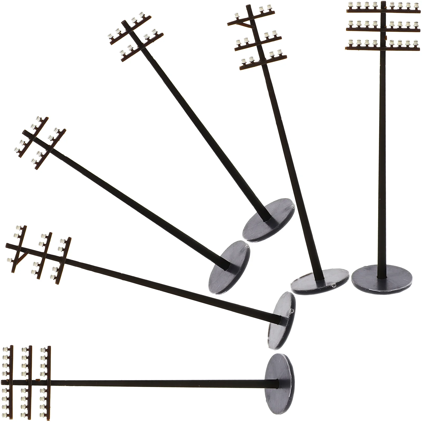 6- шт. микропейзаж телефонный стол черный песок аксессуары для сцены декор абс