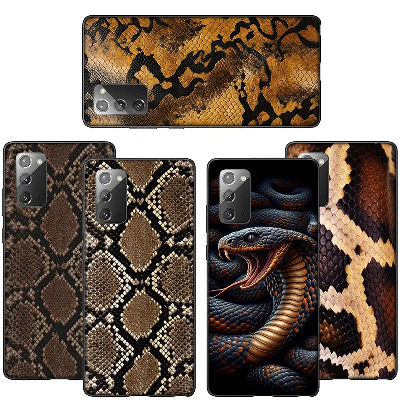 FL106 Luxury Snake skin Case for Samsung Galaxy A41 A42 A71 A72 A73 J2 J4 J5 J6 J7 J8 A6 A7 A8 A9