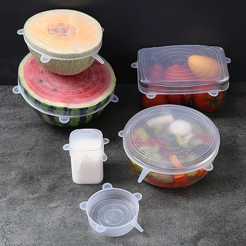 

6 шт., эластичная силиконовая крышка для Тапас