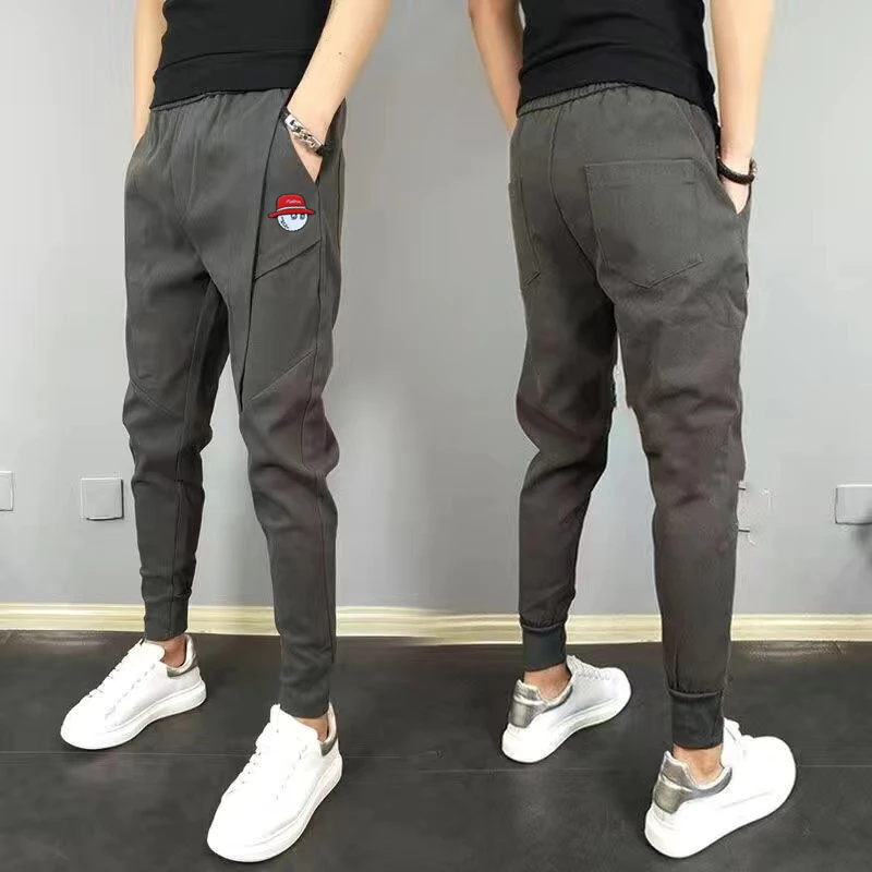 

Horse Golf Wear Men Golf Pants Fake Luxury Men's Clothing 2022 Autumn Men Golf Wear Golf Trousers Splicing Stretch Malbon Golf