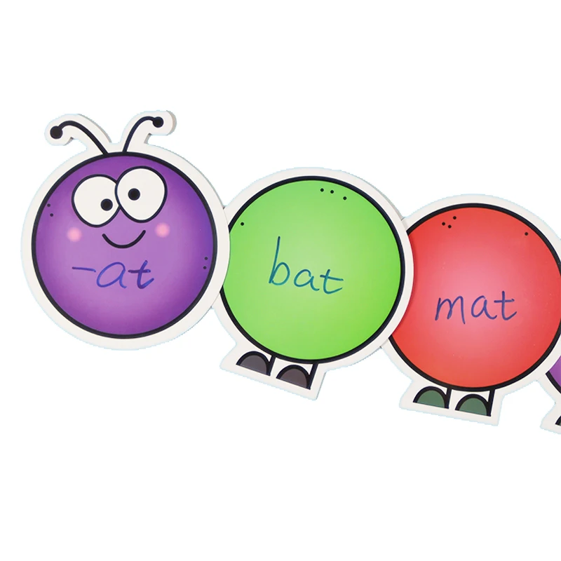 

Игрушки Монтессори для раннего обучения детей, письменное животное, искусственное слово, настольная доска, классная игра гусеница