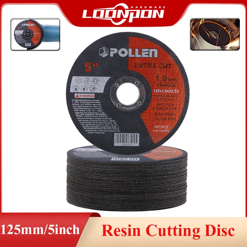 5 Inch Metal Stainless Steel Cutting Discs Cut Off Wheels Flap Sanding Grinding Discs Angle Grinder Wheel 2-50pcs
