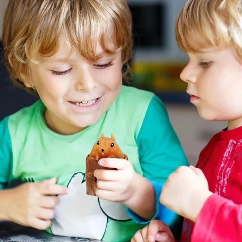 

Funny Color Evil Squirrel Cup Decompression Pinch Retractable Toy Pinch Not Bad Squeeze Cup Pen Holder Prank Squishy Toys