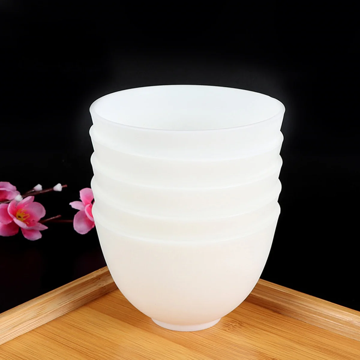 

Bowl Bowls Silicone Mixing Facial Pinch Snack Home Use Mini Prep Measuring Beauty Facials Multicolored Appetizer Condiment Set