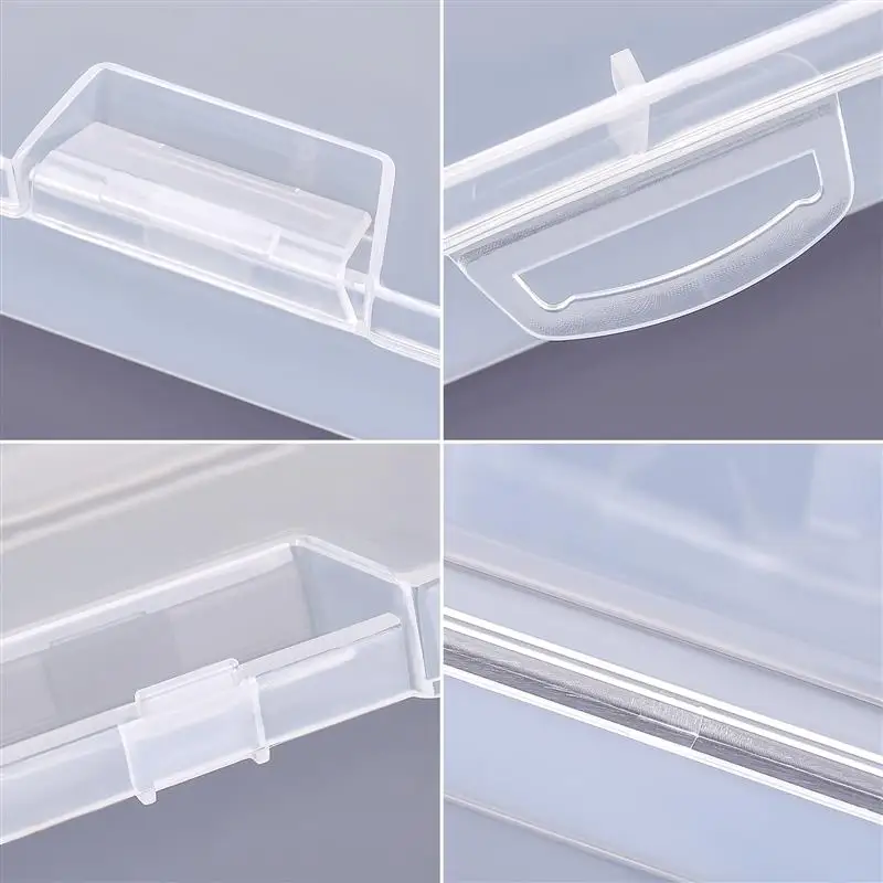 Мини-пластиковая коробка прямоугольная полупрозрачная упаковочная для хранения