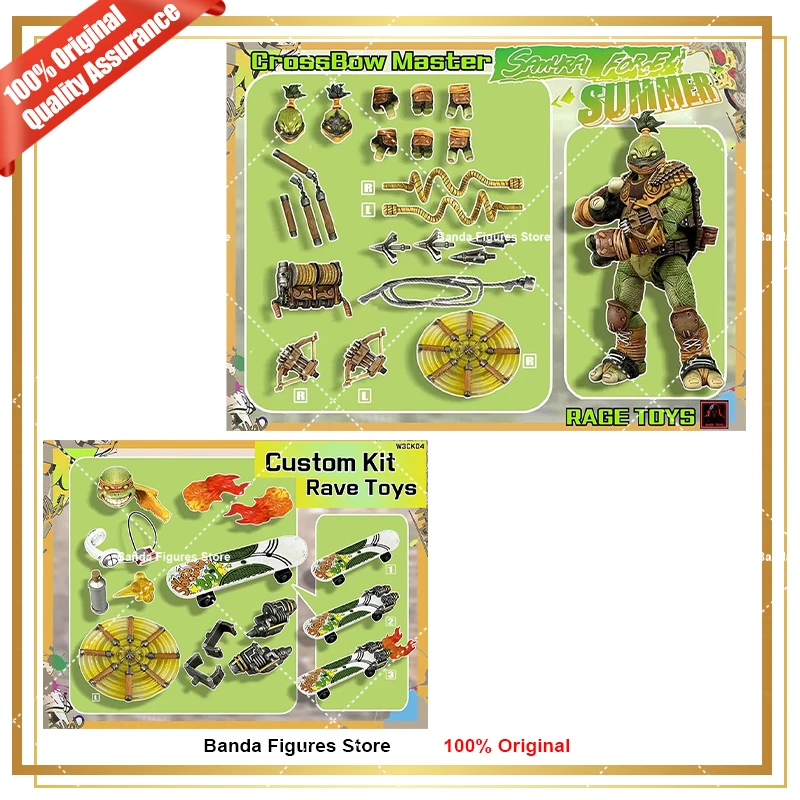 Original Rage Toys 1/12 Samurai Force Wave 3 The Crossbow Master Summer and Custom Kit In Stock Anime Action Figures Model