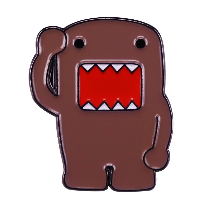 Милый мультяшный талисман Домо-кун эмалированная шпилька Domo Kun аксессуары