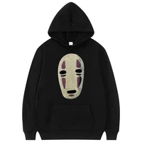 japanese anime no face man print hoodie 90s unisex manga graphic sweatshirts men women fleece fashion hip hop oversized hoodies