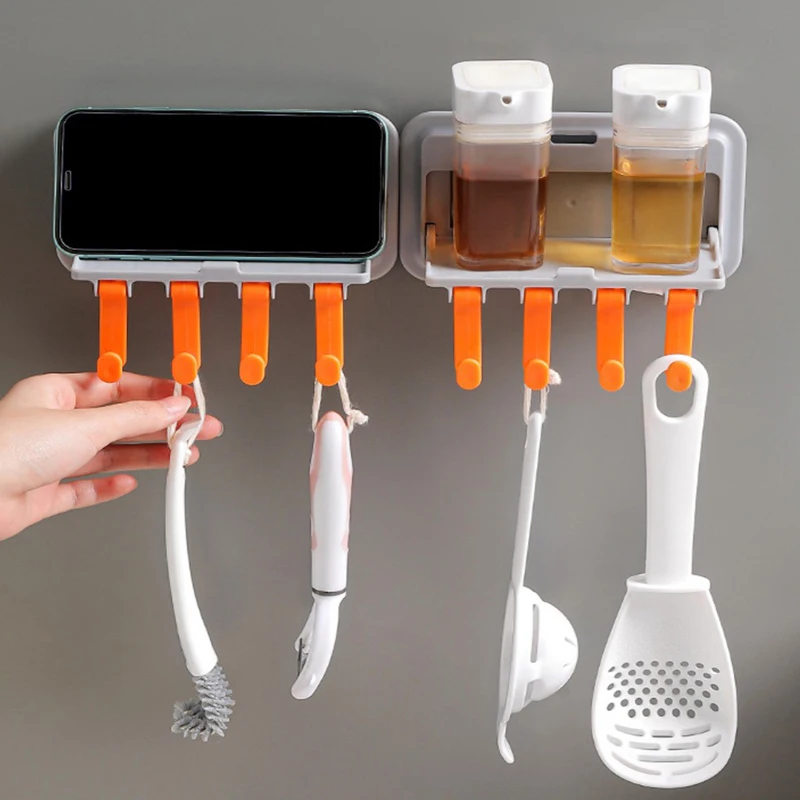 

1PCS Kitchen Hooks Self Adhesive Wall Door Hook Handbag Clothes Ties Bag Hanging Rack Home Hanging Rack