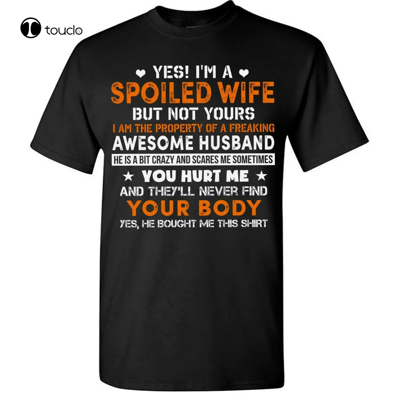 

Футболка «Я испорченная жена», забавная женская футболка, подарок для нее, футболка для любви, унисекс