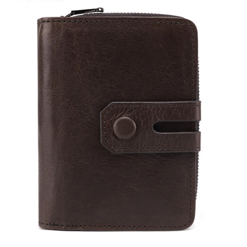 

Men Blocking Business Card Holder Leather Credit Cards for Case Multi-Function Bag Wallet Purse E74B