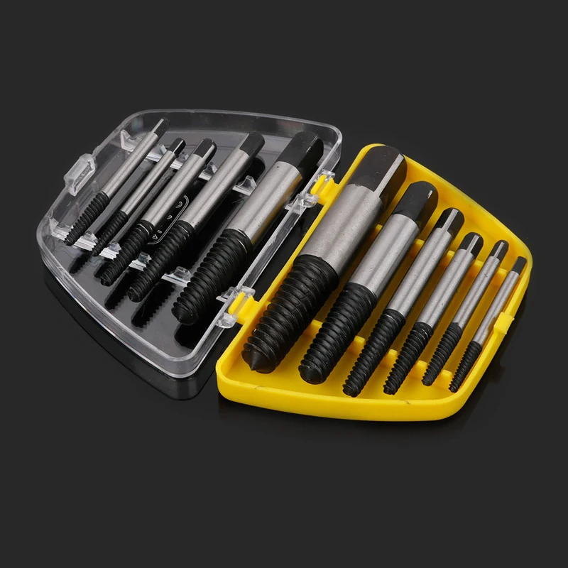 5/6Pcs Damaged Broken Screw Remover Extractor Drill Bits Steel Durable Easy Out Remover Center Drill Damaged Bolts Remover Tool