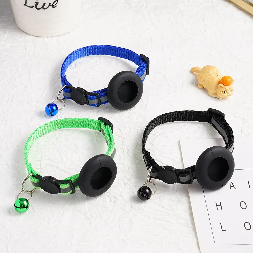 Симпатичный Светоотражающий ошейник с Bluetooth GPS-трекер для домашних животных