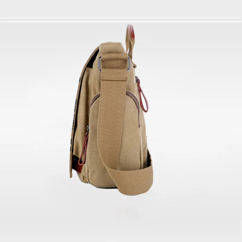 Durable Cartoon Printing Canvas Messenger Bag for Men Large Capacity Shoulder Casual Tote Luxury Designer Laptop College Schoolb