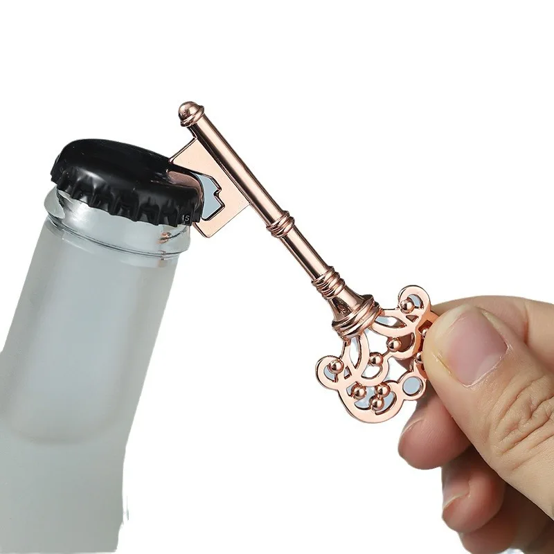 (30 шт./партия) Корона Свадебные подарки цветочный дизайн ключ открывашка для