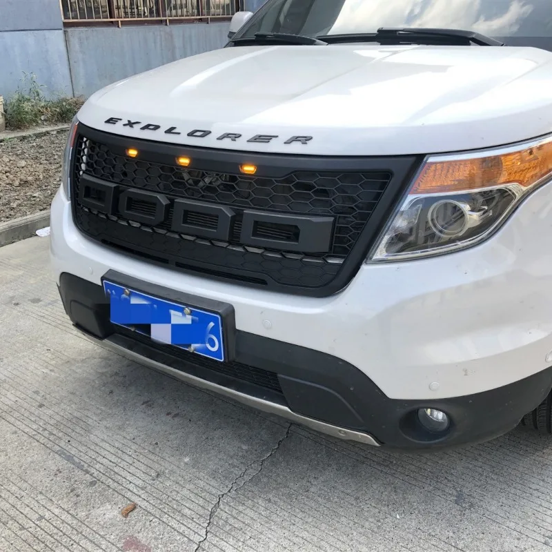 Подходит для 12-15 Ford EXPLORER GRILL гоночная решетка маска переднего бампера ait