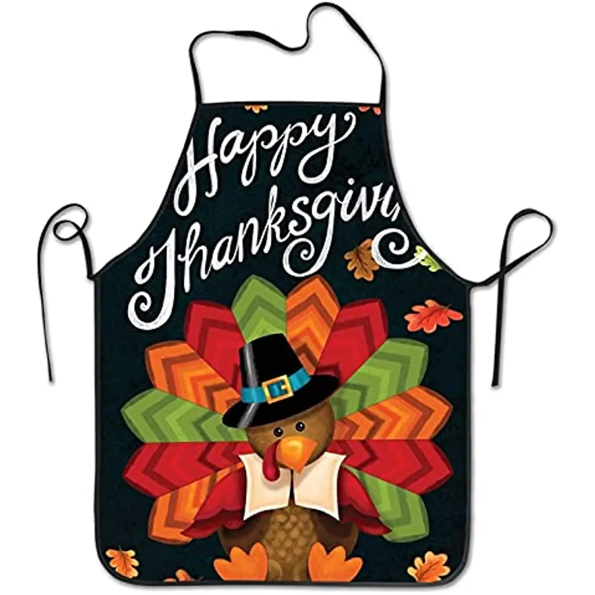 

Happy Thanksgiving Turkey Apron Funny Bib Aprons for Men Women Kitchen Baking Cooking Apron