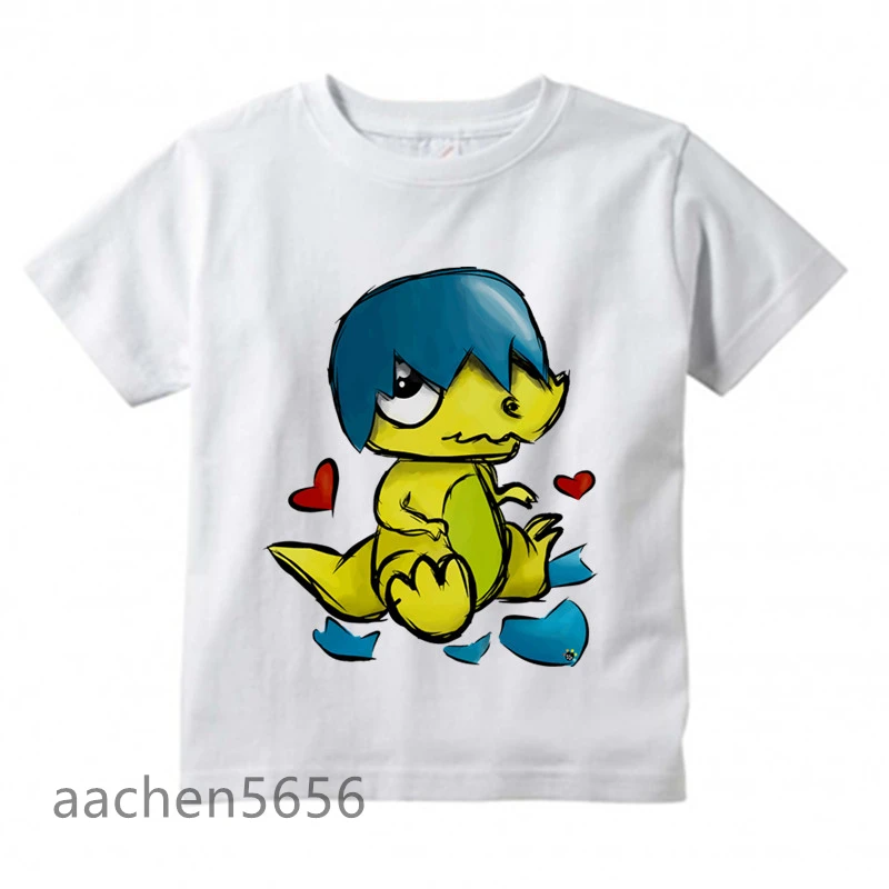 Kids Cute Dinosaur Design T Shirt Boys/Girls Great Kawaii Short Sleeve Tops Children's Funny Sports Animal T-Shirt,Drop Ship