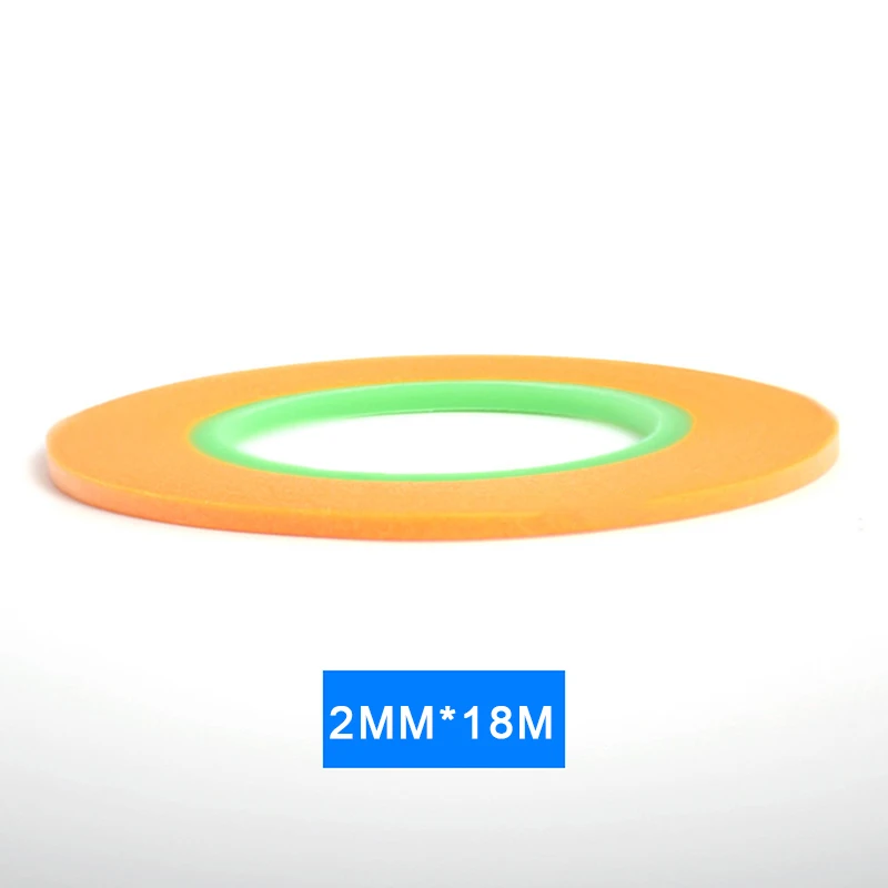 1 рулон ленты для тонких линий 1 мм/2 мм/3 мм 18 м самоклеящаяся маскирующая лента для тонкой линии ультратонкая специальная маскирующая лента «сделай сам» желтый