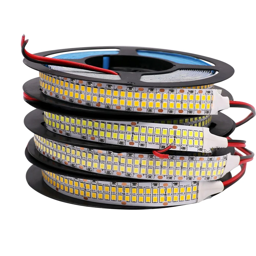 12 В 24 В Светодиодная лента неоновые огни 5 м 2835 SMD светодиодные ленты IP67 водонепроницаемая RGB Светодиодная лента белый теплый белый гибкие светодиодные ленты
