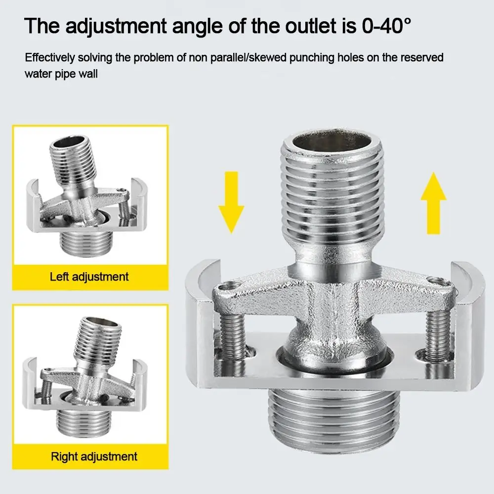 

Tap Replacement Parts Decorative Cover Shower Faucet Adapter Angled Curved Foot Angle Adjustment Eccentric Screw Corner