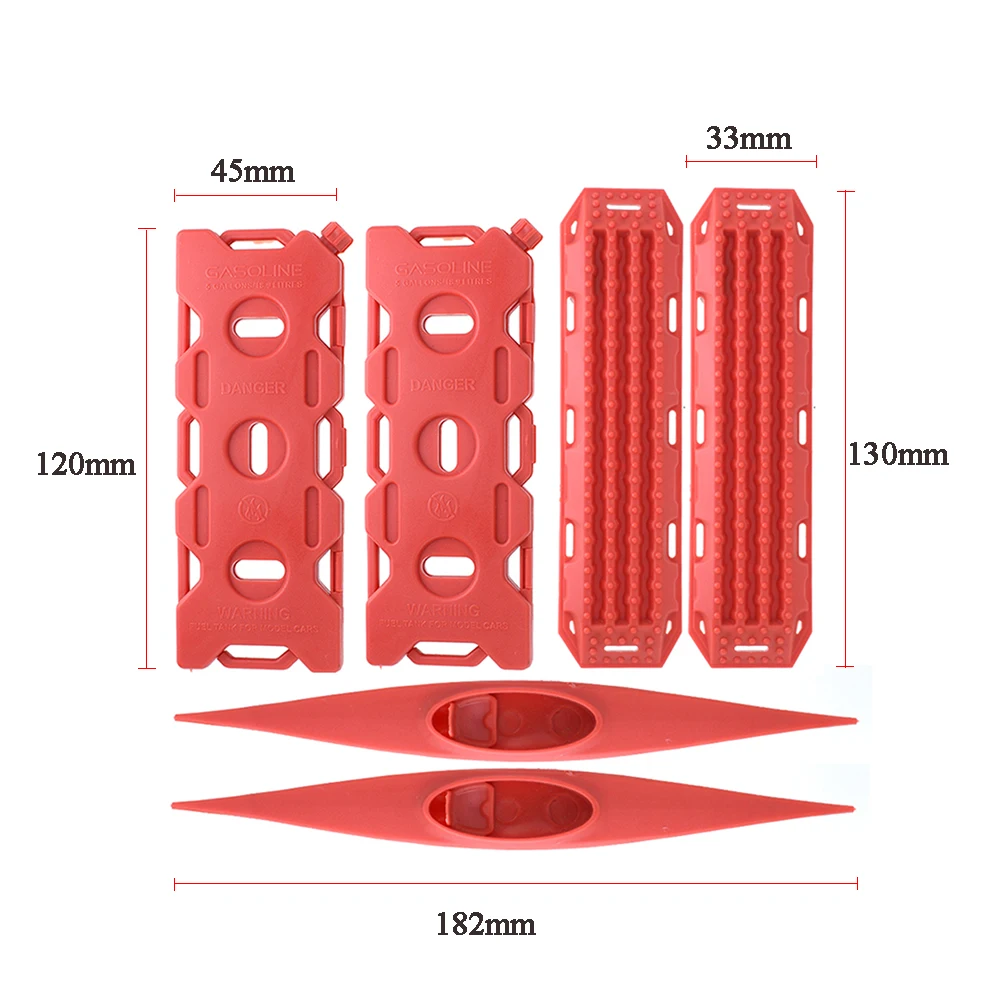 6 шт. спасательная плата запасной топливный бак модель украшения для 1/10 RC