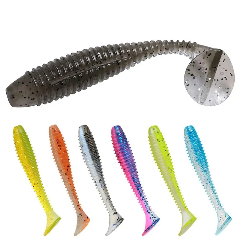 

YFASHION 45pcs Soft Bait With T-tail 5cm/5.5cm/6.5cm/7.5cm Lifelike Lure Baits Suitable For Freshwater Saltwater