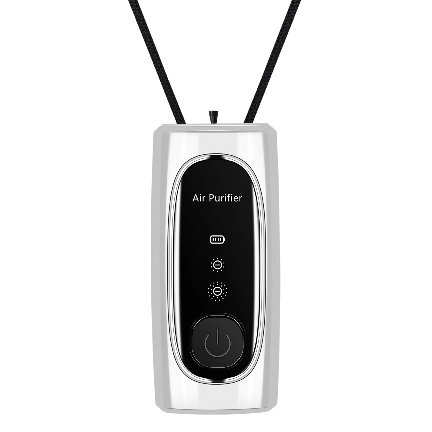 

Air Purifier Personal Wearable Mini Portable Car Oxygen Bar 700MAh Battery Negative Ion Hanging Neck Air Purifier White