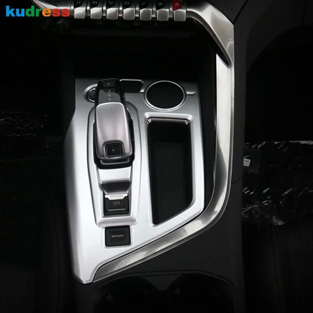 Центральная консоль для Peugeot 5008 3008 GT 2016-2019 2020 из углеродного волокна коробка