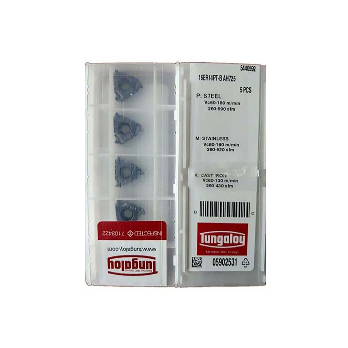 Tungaloy 100% оригинальный 16ER 16ERG60 16ERG55 16ERAG60 16ERAG55 16ER8UN 16ER30ISO токарный станок с ЧПУ -