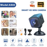 1080p hd mini wifi ip camera built in battery wireless wifi home security micro surveillance camera night vision voice intercom