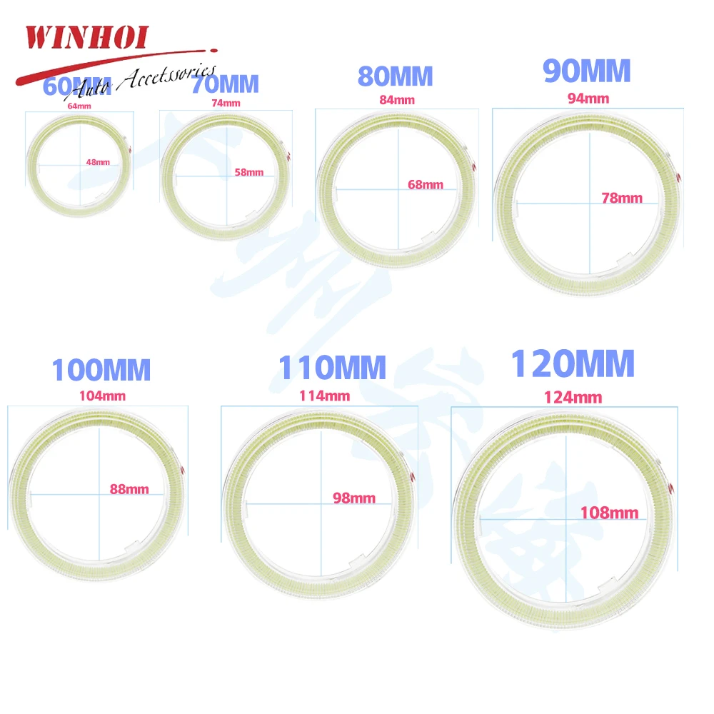 Светодиодные глаза ангела белые красные синие желтые мотоциклетные гало