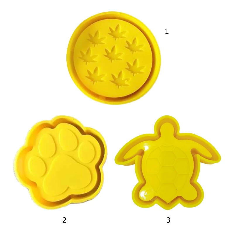 

DIY Crafts Round Potleaf Ashtray Silicone Mould Desktop Decoration Making Tools Crystal Epoxy Coaster Cup Pad Resin Mold