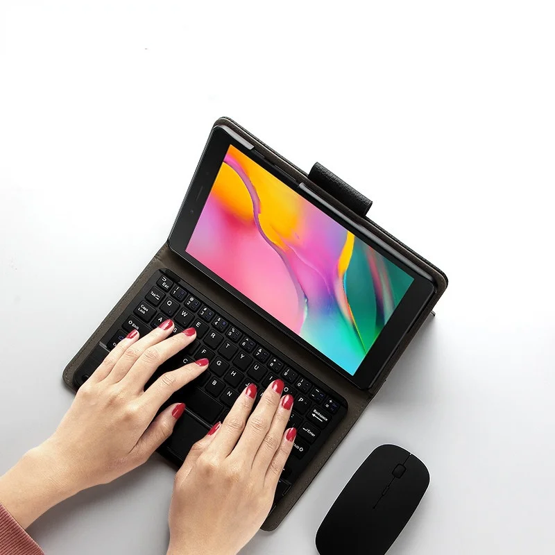 

Чехол для Samsung Galaxy Tab A 8,0 дюйма, 2019 дюйма, Bluetooth-клавиатура