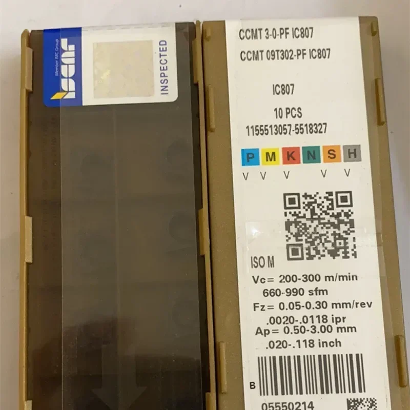 CCMT09T302-PF IC807 CCMT3-0-PF твердосплавные пластины режущие 10 шт./кор. Внутренний токарный