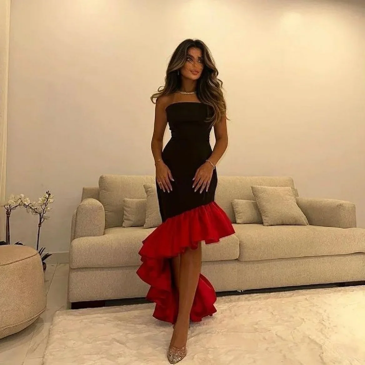 

Formal Occasion Dresses Fashion 2023 Women's Calf Asymmetric Design Can be Customized Vestidos De Graduación Prom Dresses