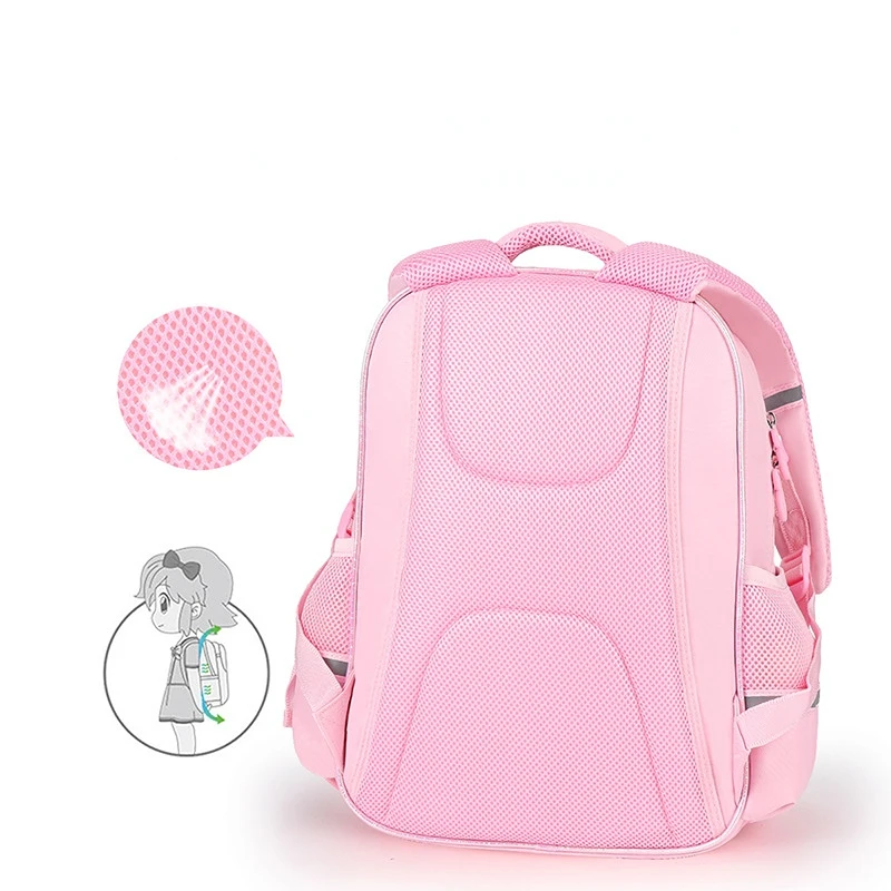 Hello Kitty Schoolbag Primary Girls Grade Princess Girls Kindergarten Spine Protection Reduction Children Backpack