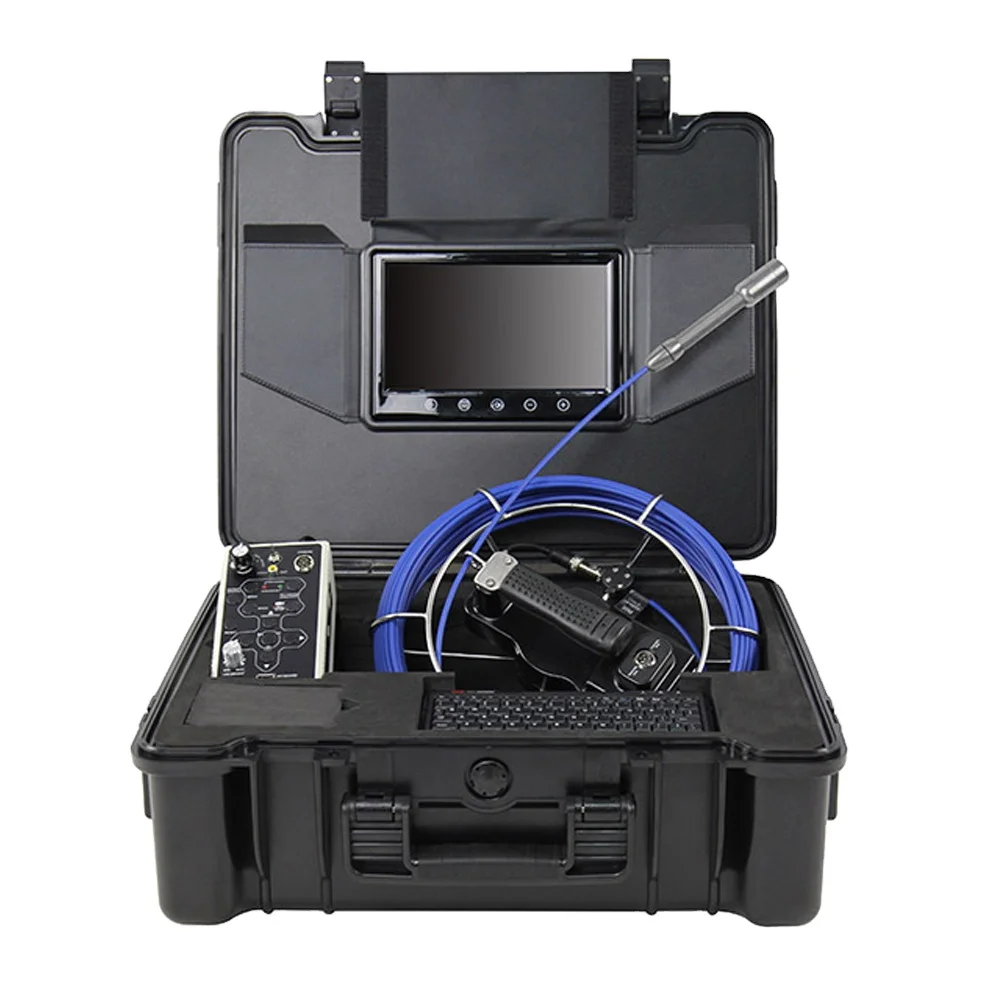 

A2-C23L IP68 Waterproof Plumbing Pipe Inside Checker 98 Feet(30M) 9 Inch Screen DV Recorder with Transmitter Camera