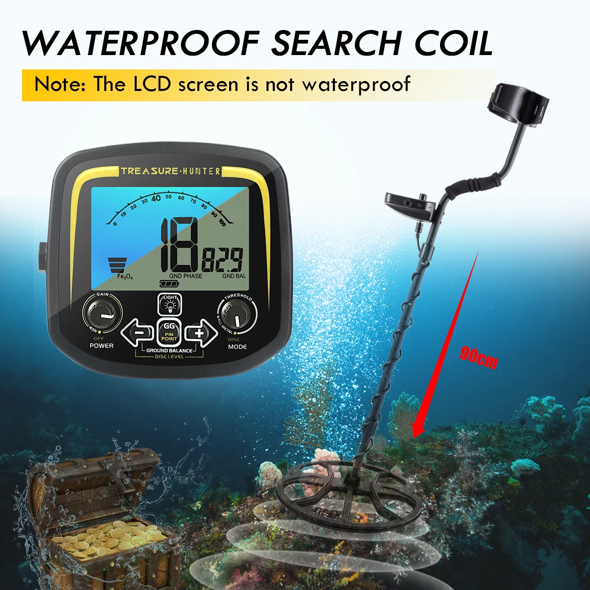 Профессиональный металлоискатель для кладоискателя GX850 подземный